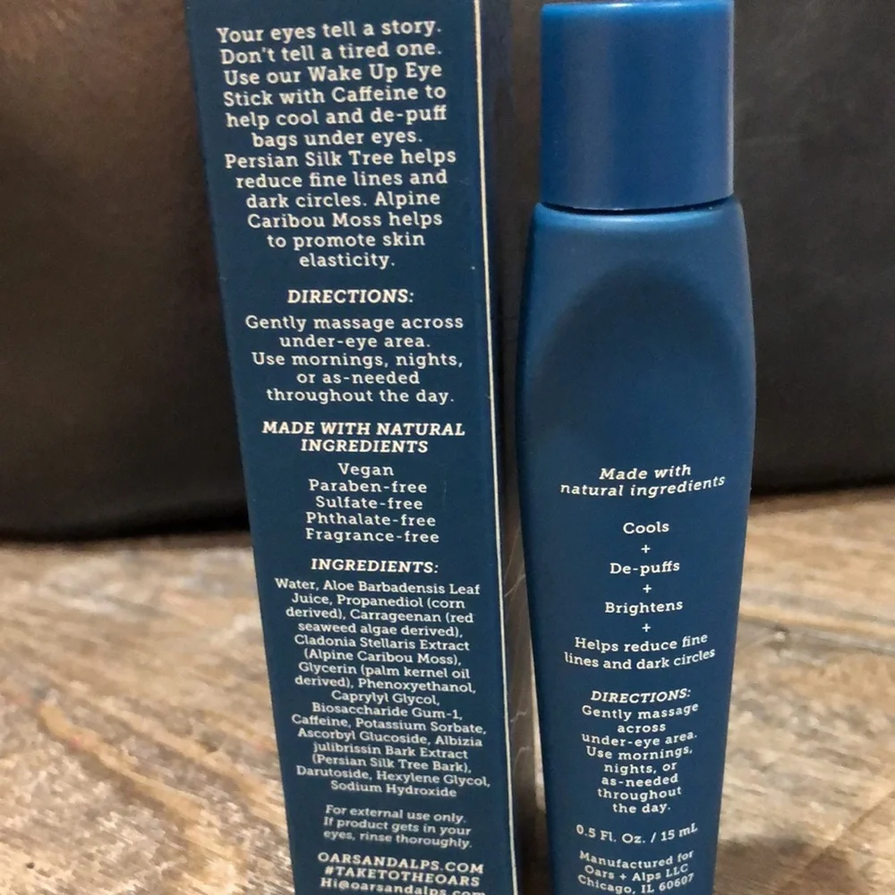 Oars +‎ Alps Wake Up Eye Stick, 0.5 Oz, Vegan, Cruelty Free, Gluten Free
